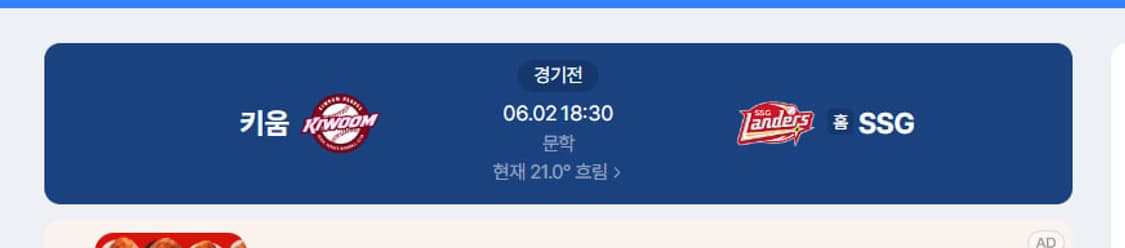 6/2일 키움VS SSG야구티켓 상품이미지1