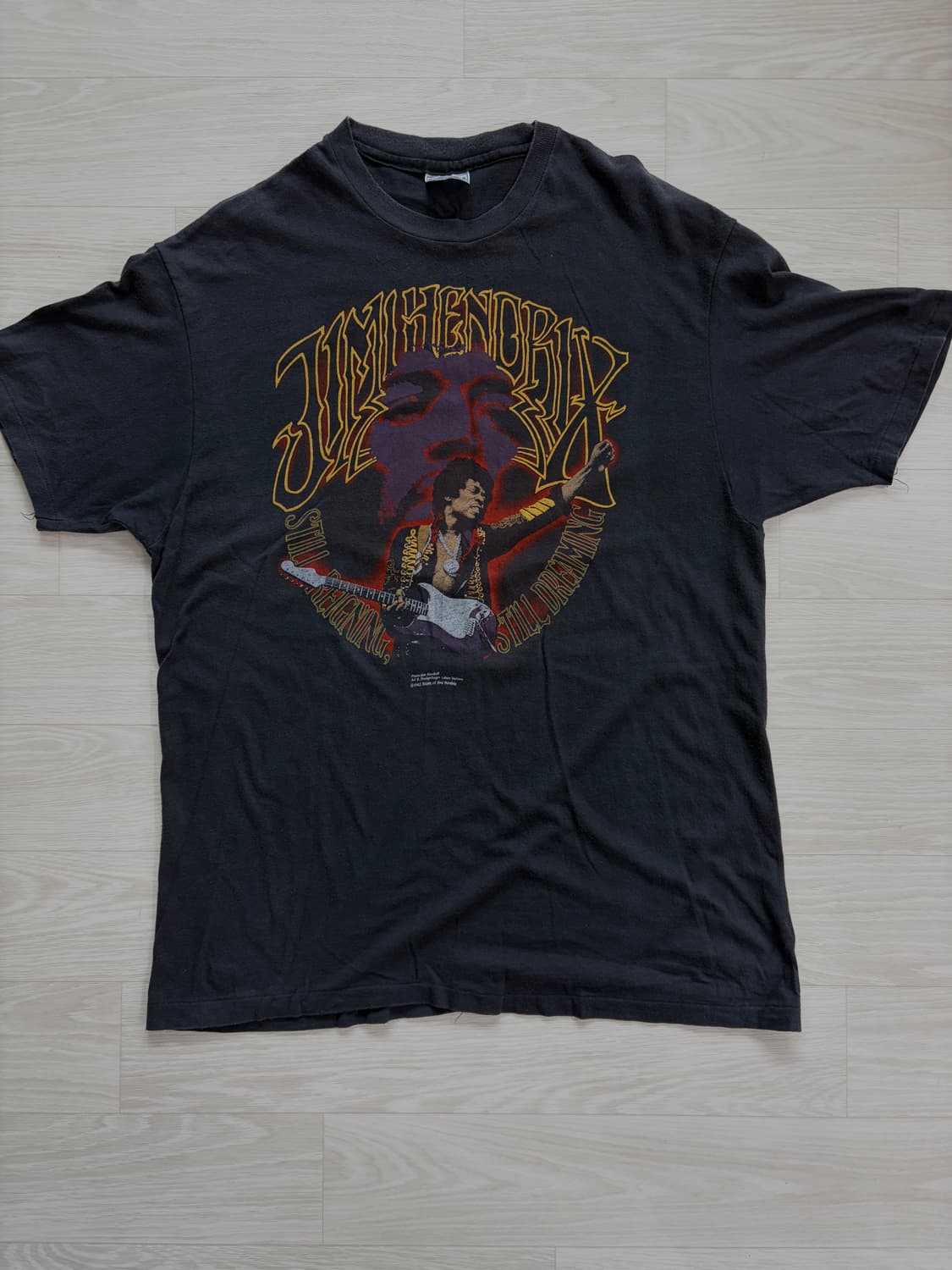 1982년 Jimi Hendrix 빈티지 지미헨드릭스 밴드티 상품이미지1