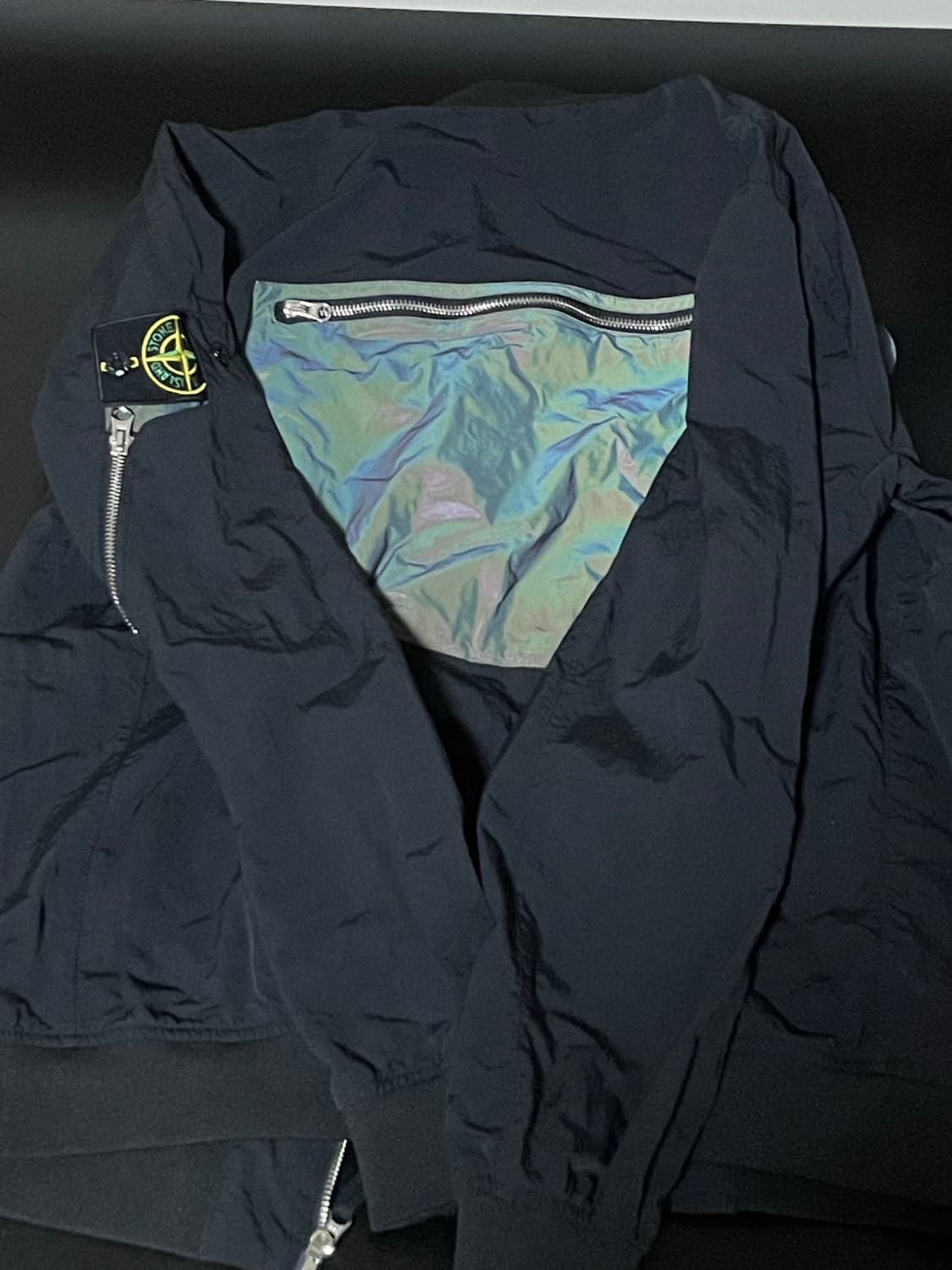 스톤아일랜드 정품 블랙 봄버 자켓 점퍼 L 사이즈 상품이미지3