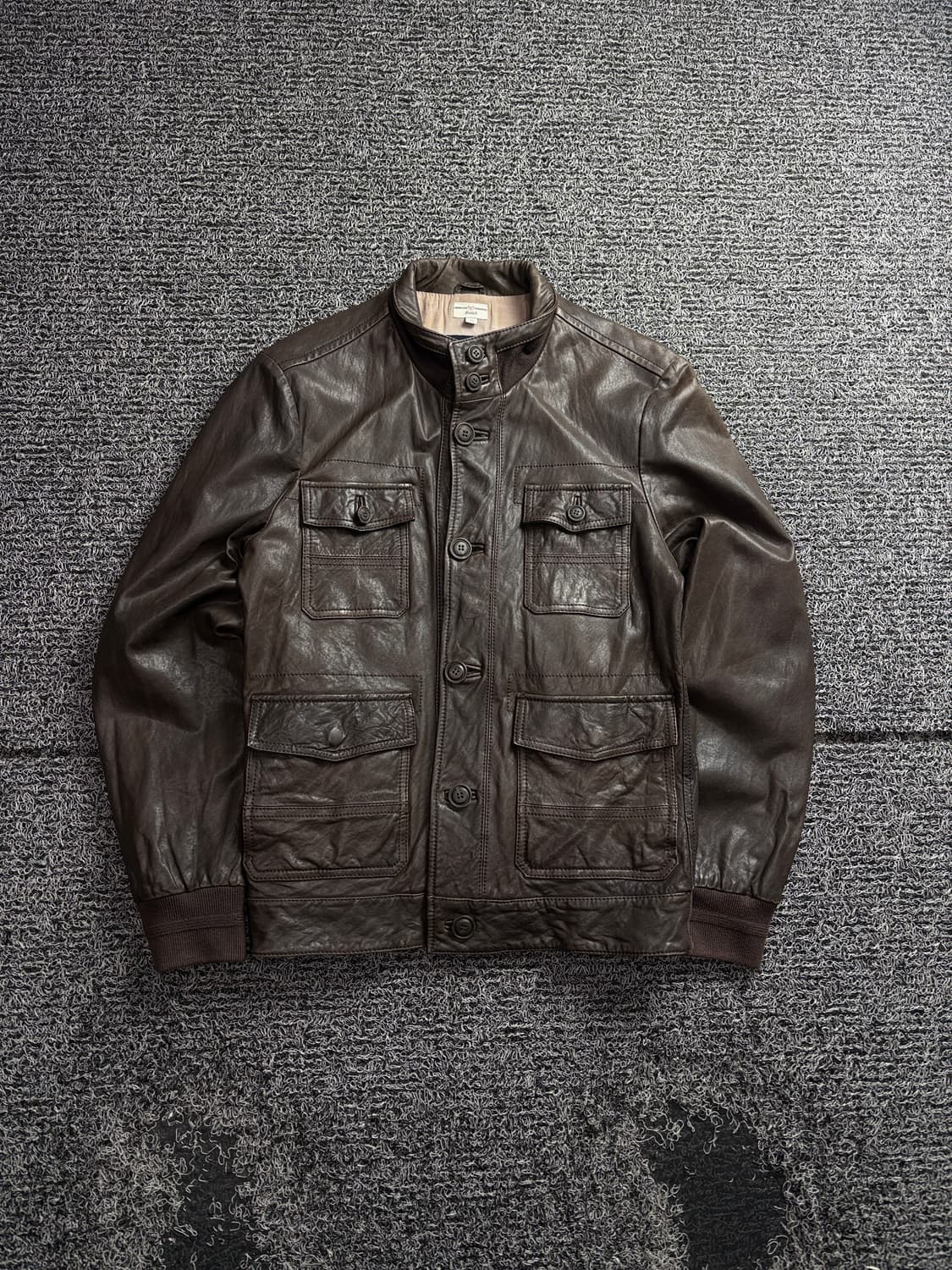 헨리코튼 아카이브 램스킨 양가죽 봄버 자켓 3373 상품이미지2