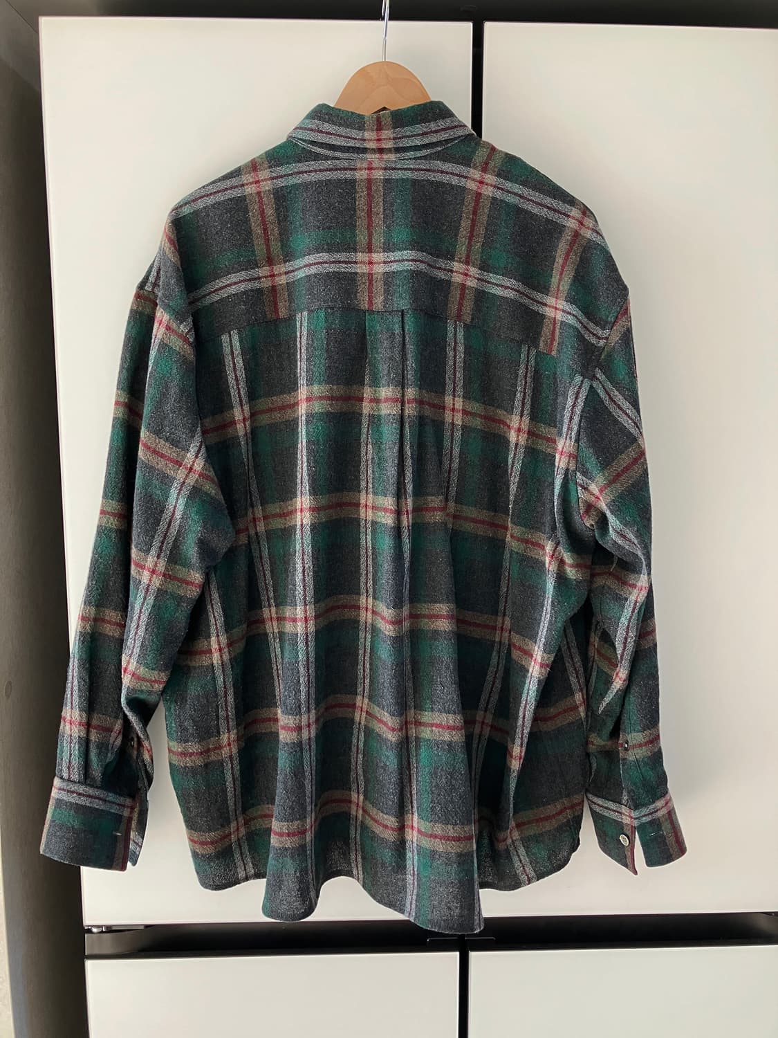 [48] 아워레가시 보로우드 BD 셔츠 그린 펍 체크 상품이미지2