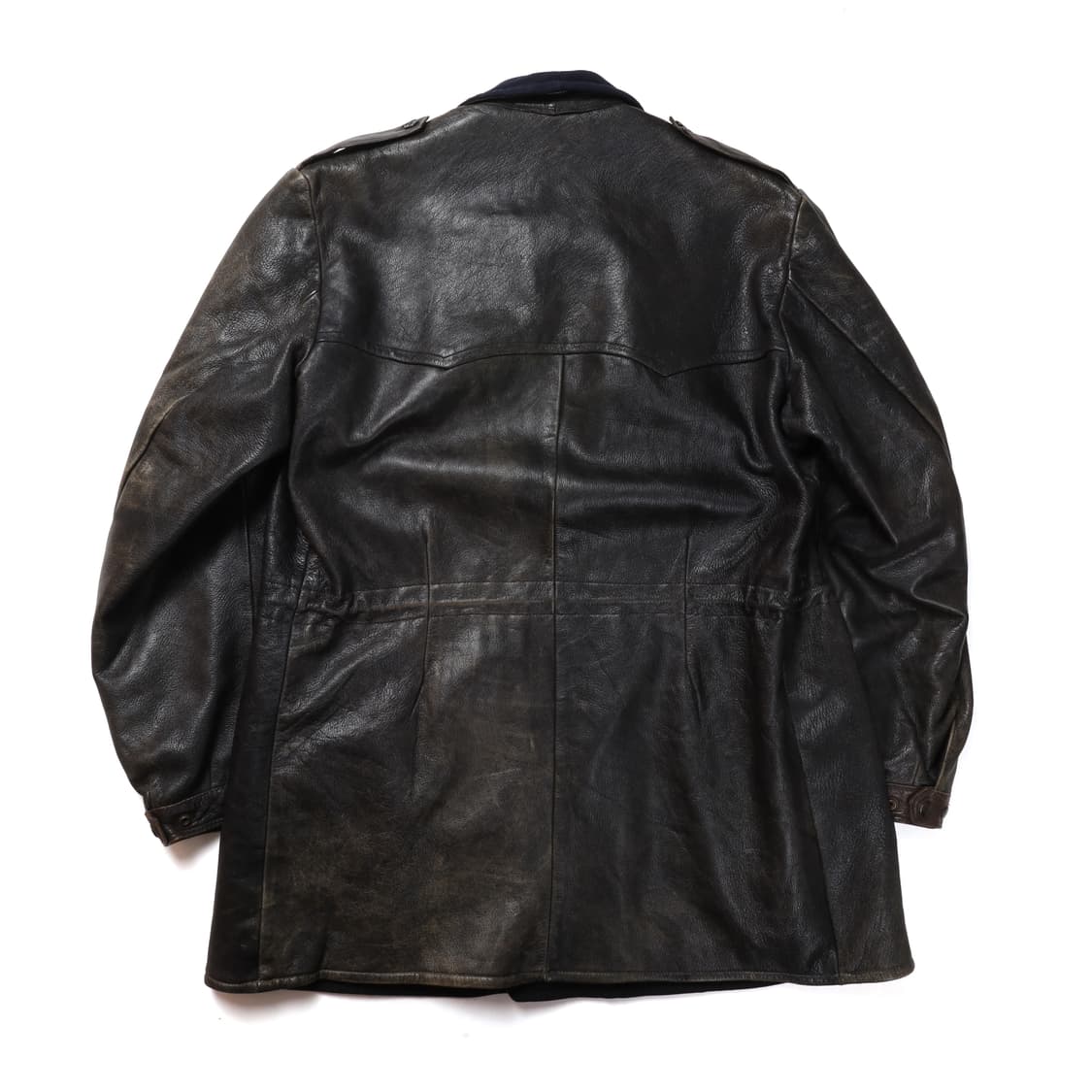 Swedish Militaly Goat Skin Leather Coat 상품이미지4