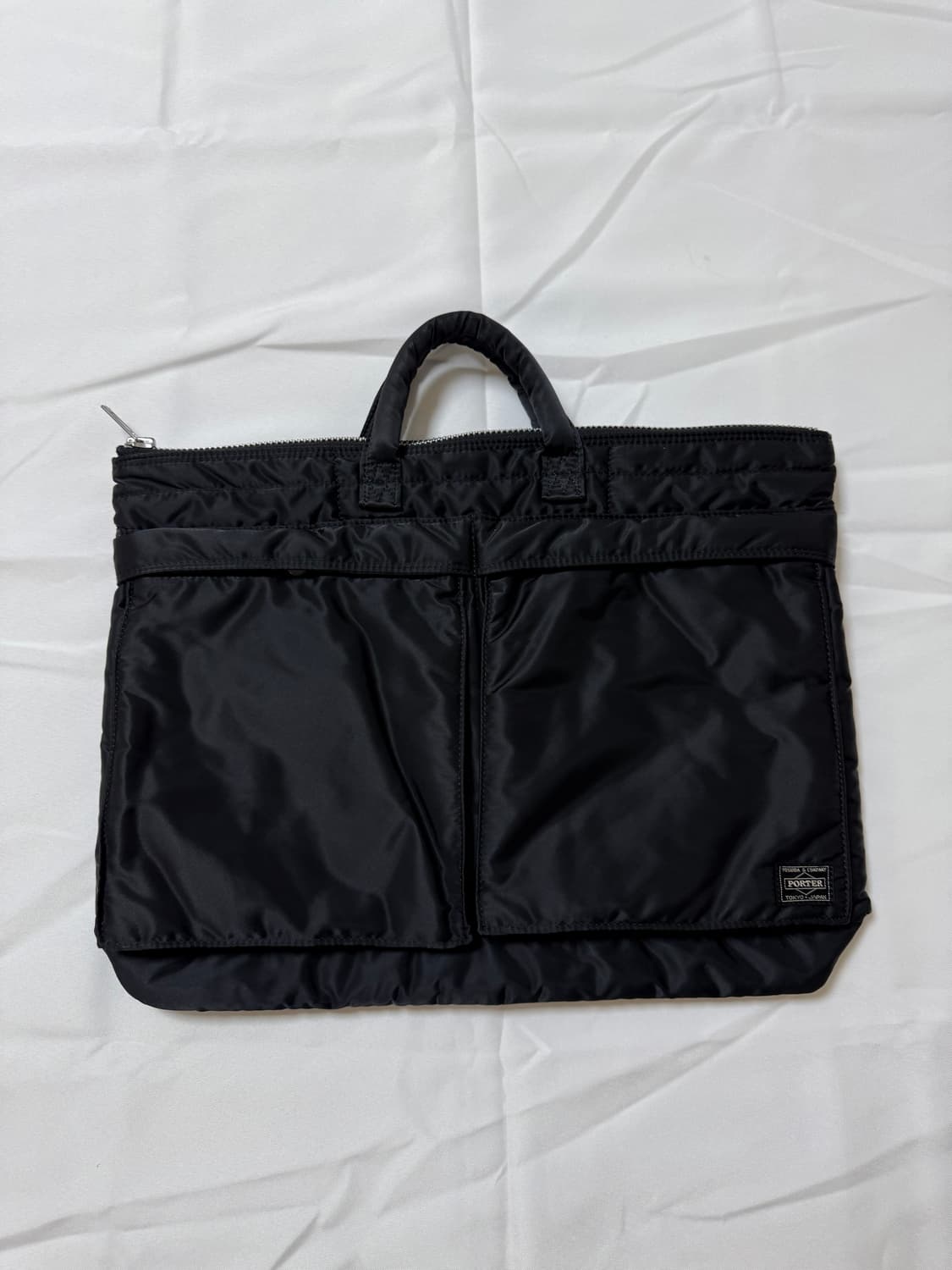 (초미품) PORTER 포터 탱커 숏 헬멧백 L 블랙 서류가방 상품이미지1
