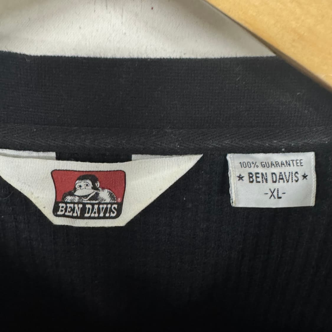 벤데이비스 로고 라운드 와플 긴팔티 상품이미지3