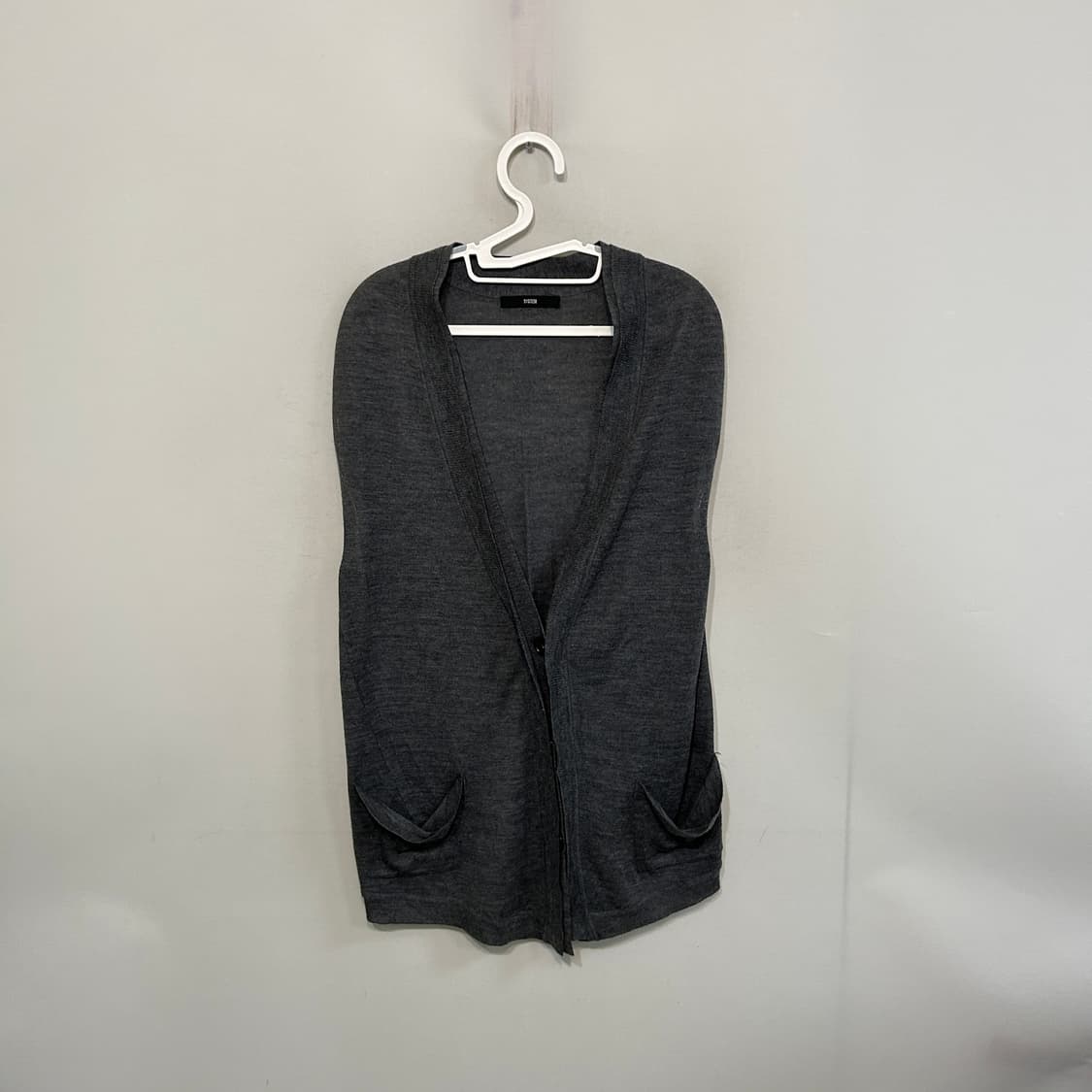 한섬 시스템 니트 조끼 가디건 90 66  상품이미지1