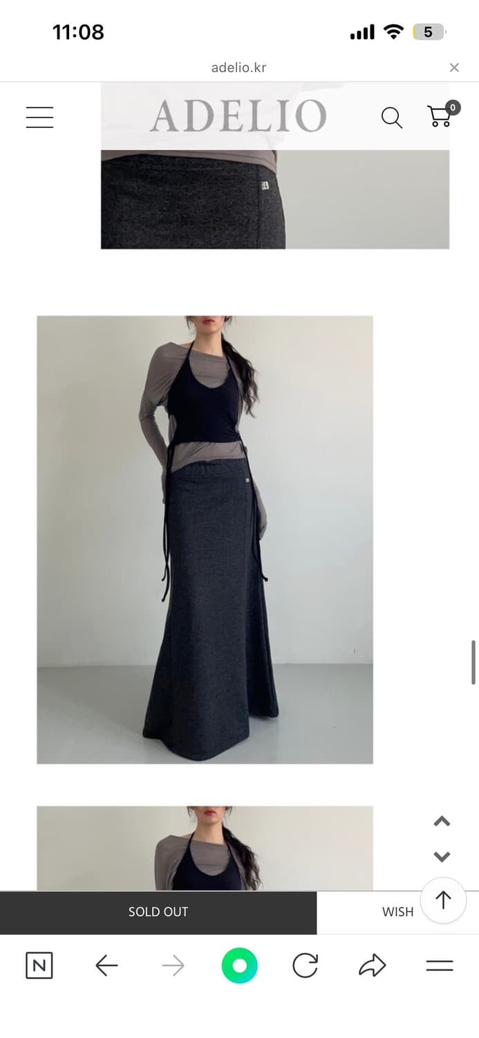 아델리오 ray see-through tee 상품이미지7