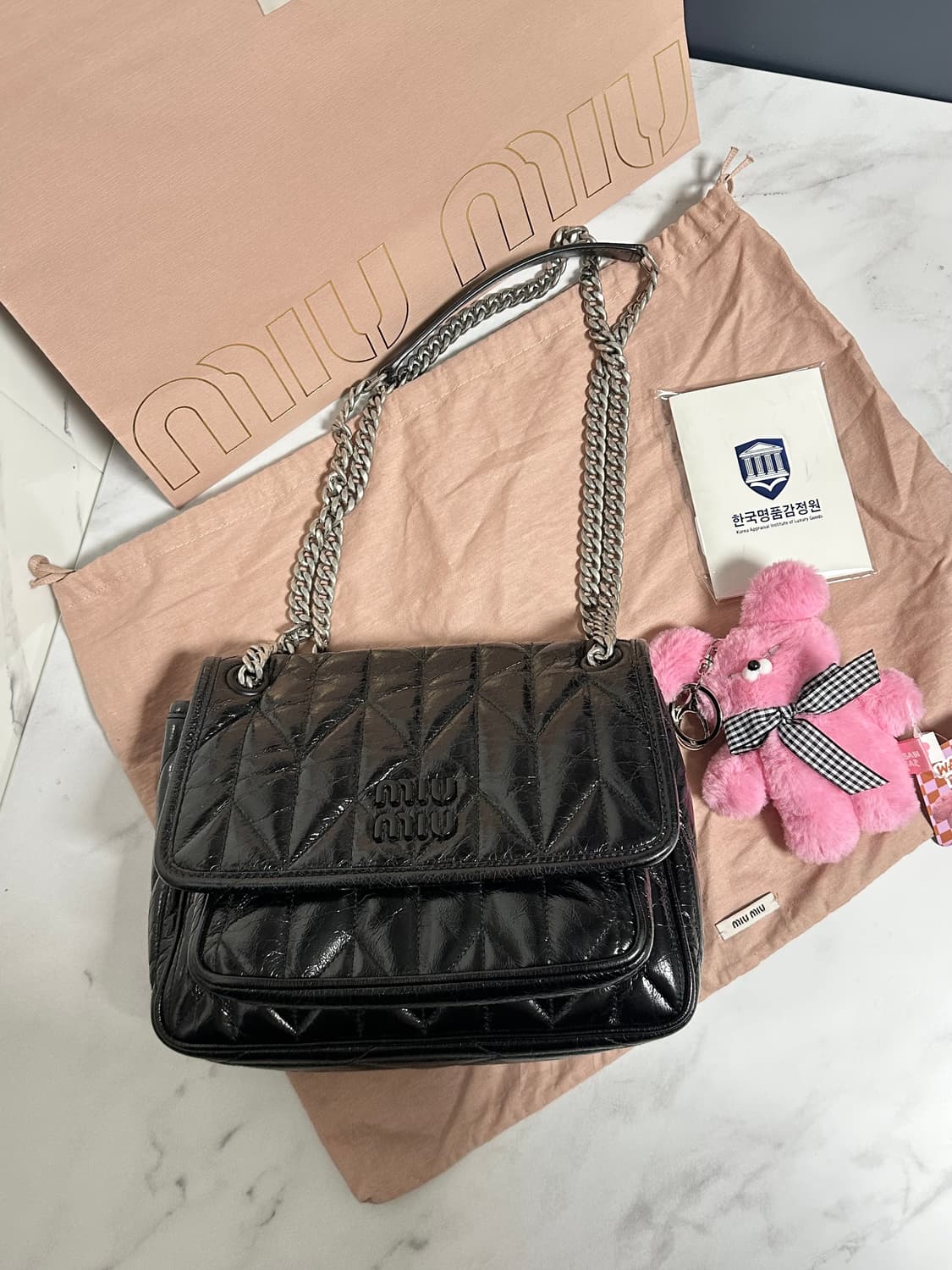 [A+ 정품] 미우미우 마테라쎄 체인 크로스백 상품이미지8