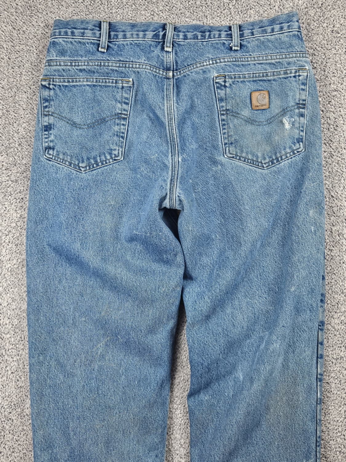 칼하트 헤비 플란넬 체크 데님 워크 팬츠 (36 X 32) / 10049 상품이미지9