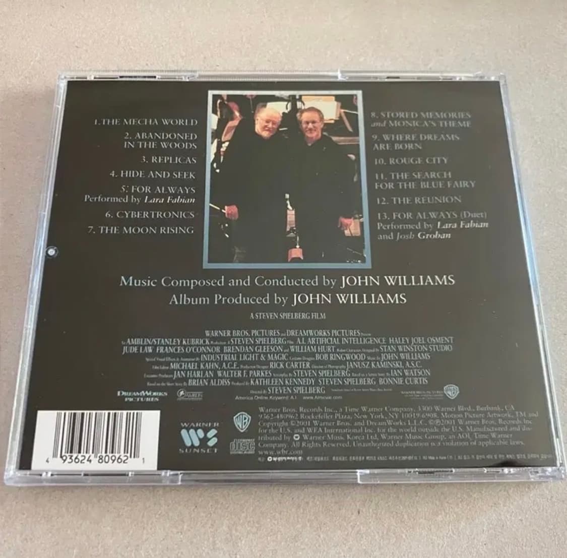 스티븐스필버그 영화 A.I. 에이아이 OST CD 시디 존윌리엄스 상품이미지4