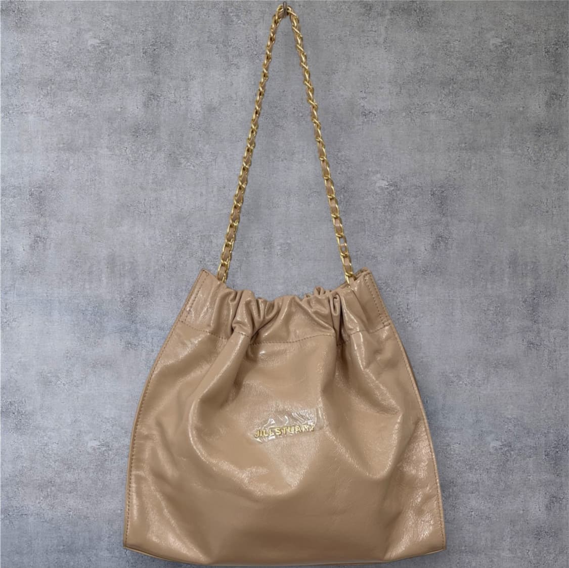 질스튜어트 Jillstuart 핑크베이지 코코 체인 드로스트링 숄더백 M 상품이미지1