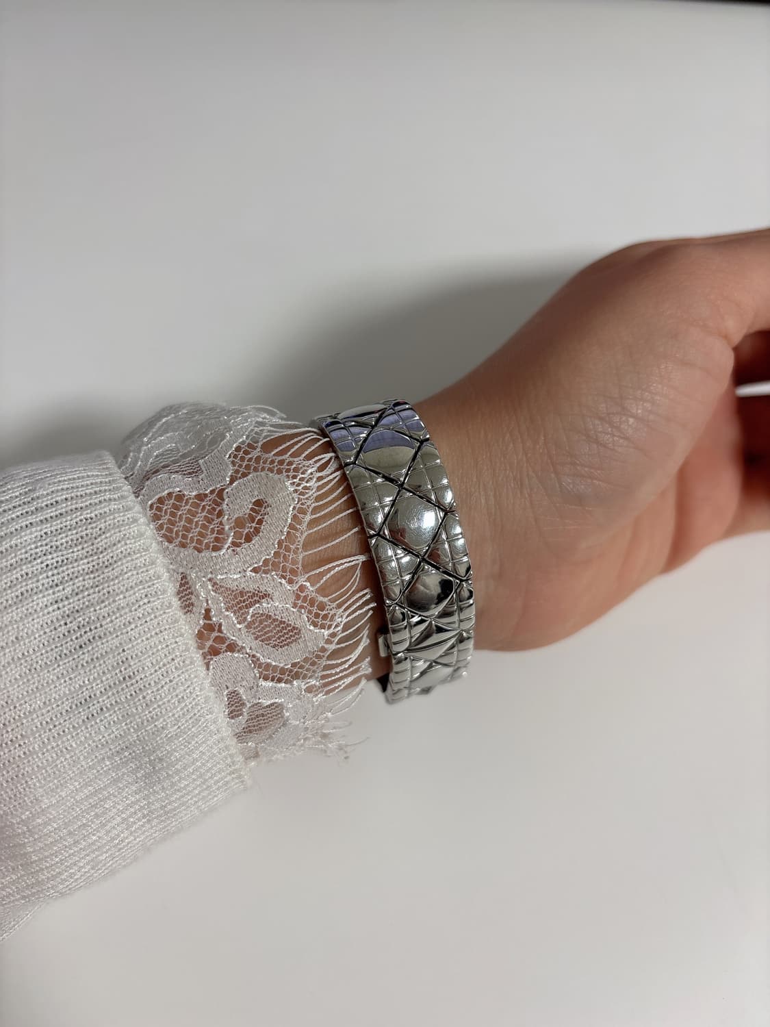 디올 까나쥬 여성 실버 손목시계 상품이미지4