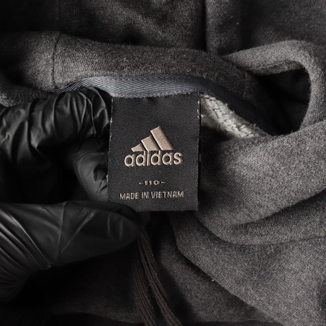 아디다스 크루 빅로고 기모 후드티 2XL 상품이미지5