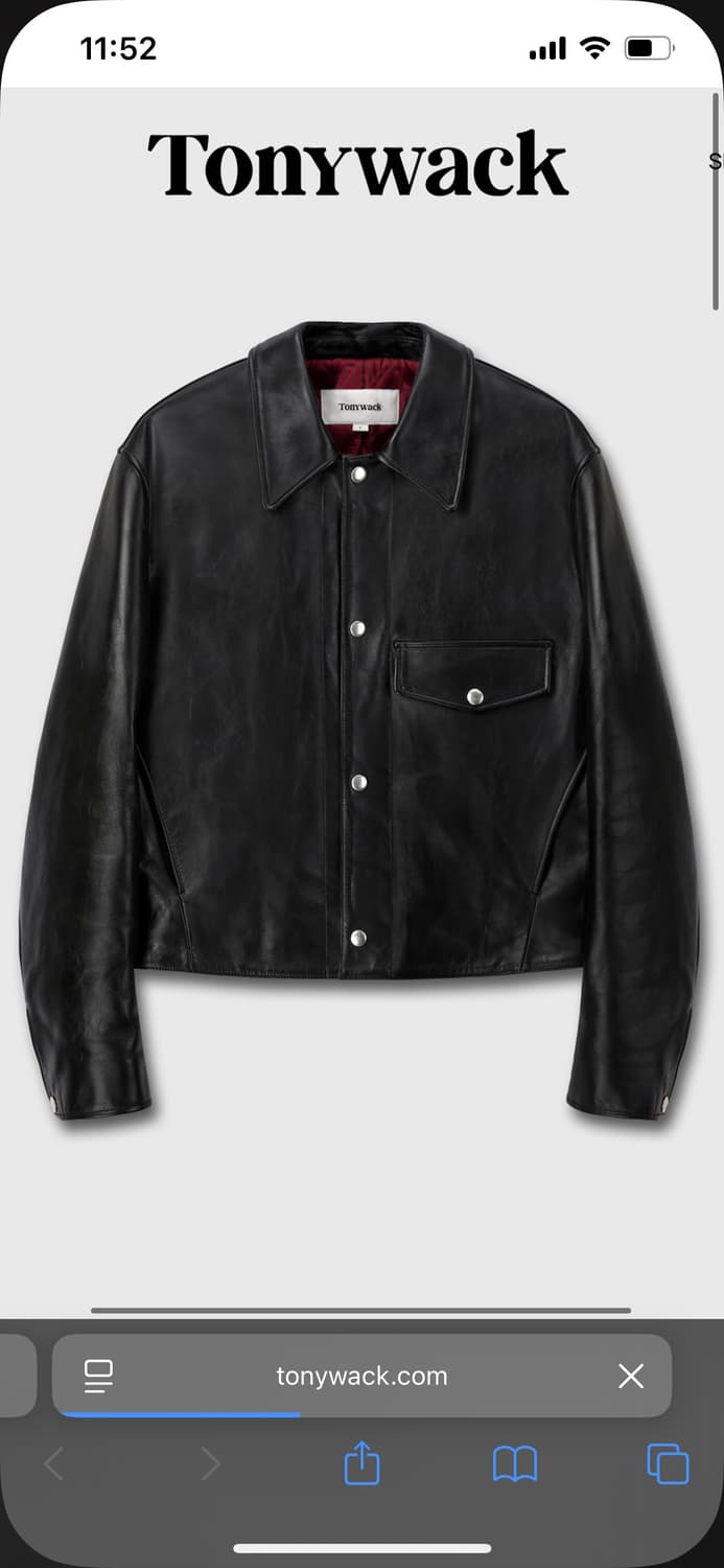 토니웩 레더 크롭자켓 상품이미지1