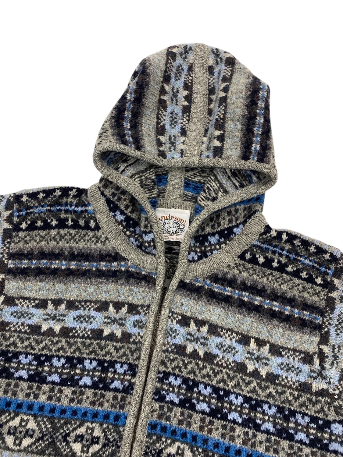 제이미슨스 셔틀랜드 울 페어아일 후드 자켓 상품이미지3