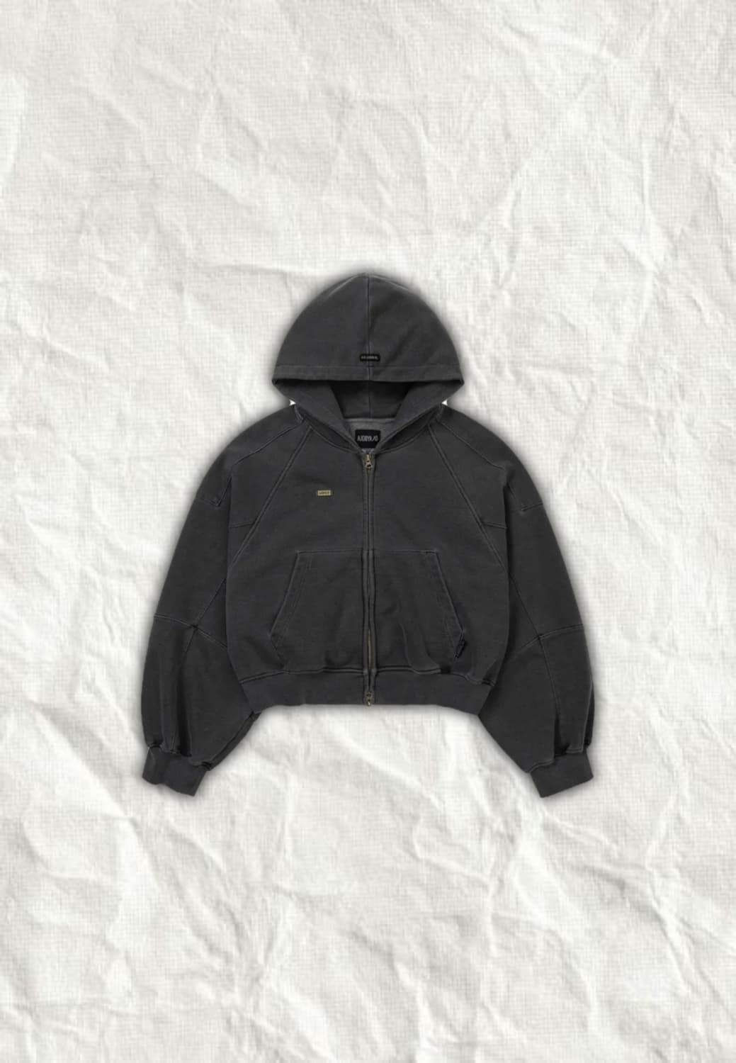 아조바이아조 빈티지 피그먼트 후드집업 상품이미지1