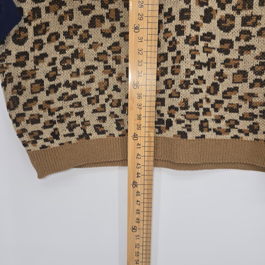 SCULPTOR 레오파드 반팔 니트티 상품이미지3