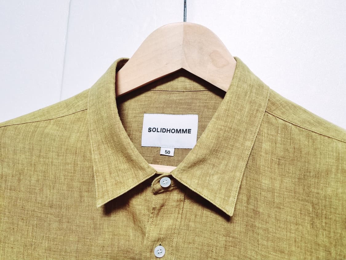 남성 솔리드옴므 린넨 마 긴팔 남방 셔츠 상품이미지3