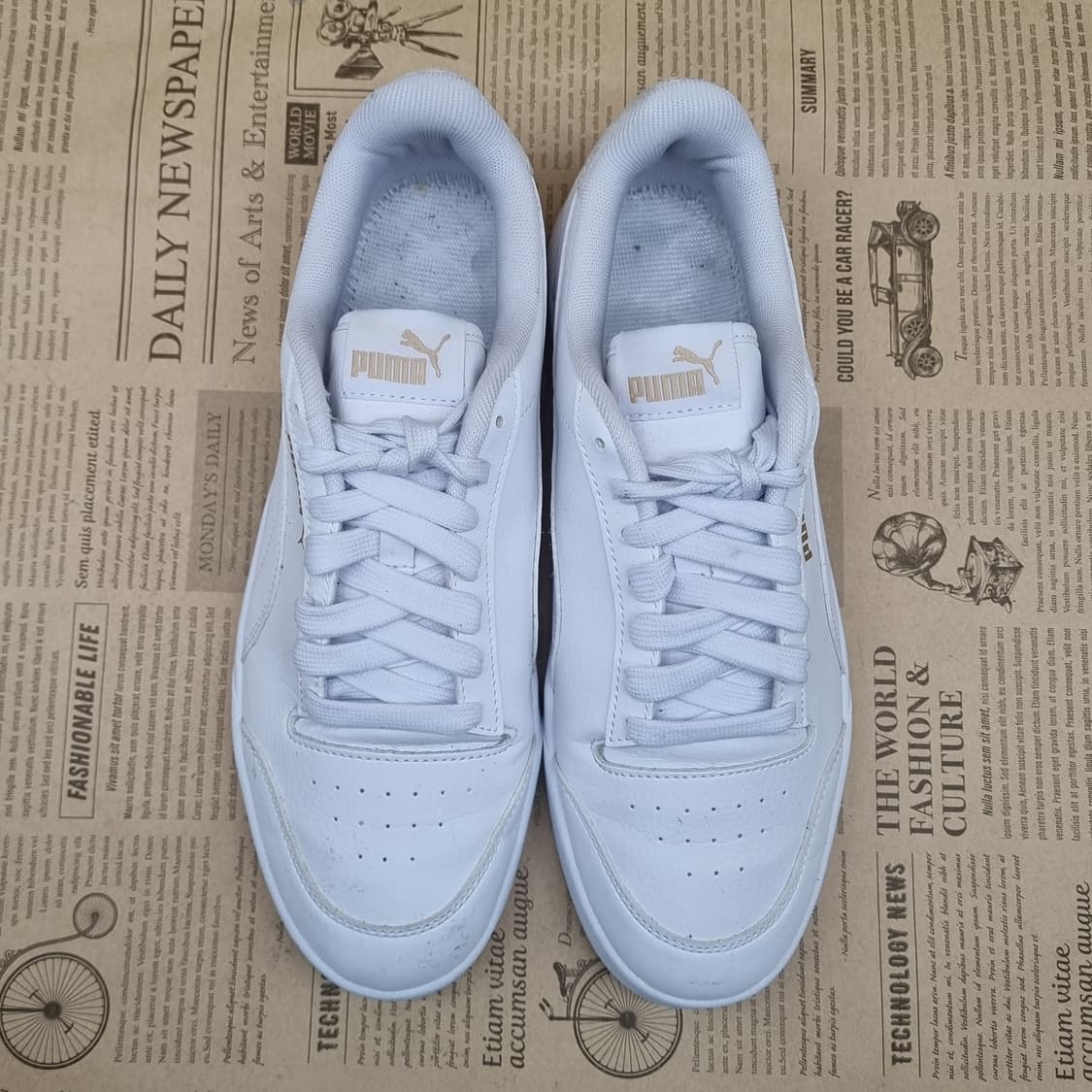 푸마 셔플 화이트골드 남성스니커즈270  상품이미지2