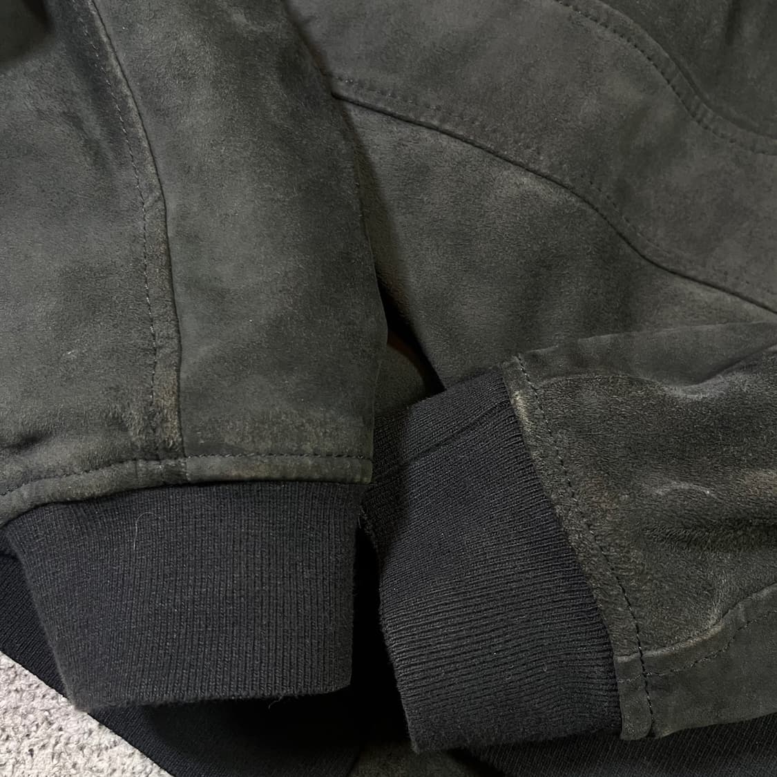 올세인츠 염소가죽 스웨이드 블루종 자켓 상품이미지6