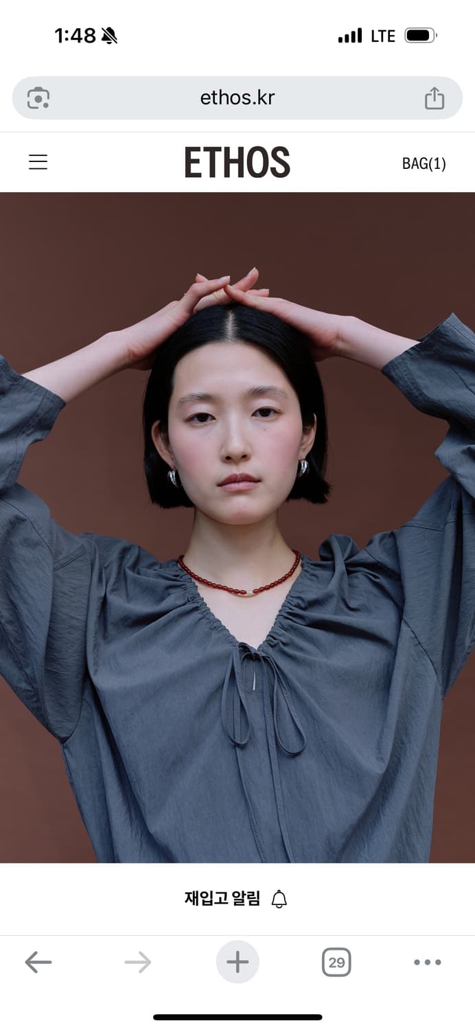 새) BEADS SILVER DOT NECKLACE 2 상품이미지5