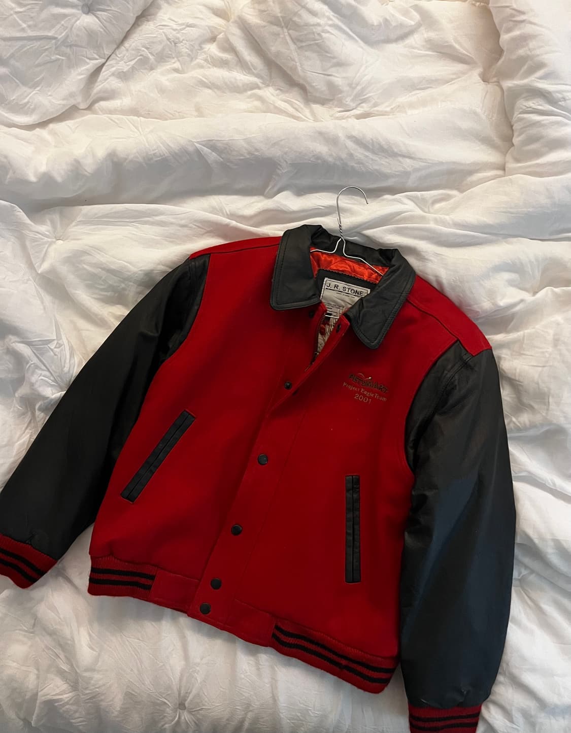 빈티지 독수리 점퍼 자켓 가죽 패딩 레더 라이더 상품이미지3