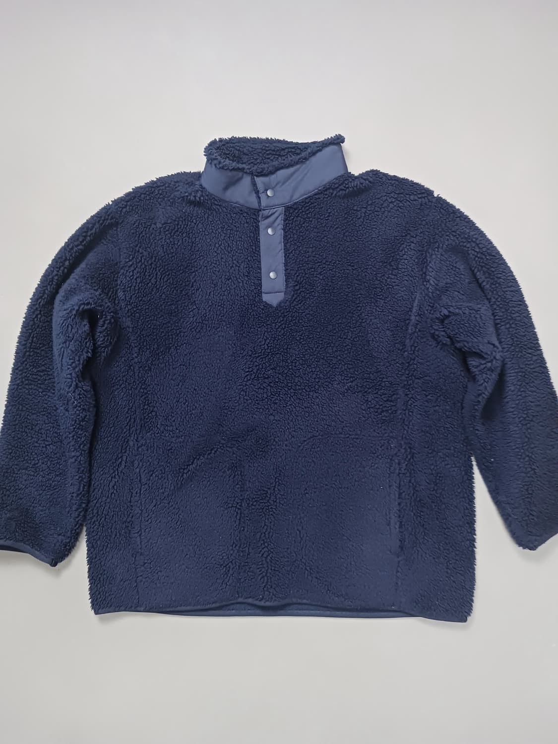 [XL] 유니클로 화이트 마운니티어링 WJP 플리스 풀오버 자켓 네이비 상품이미지1