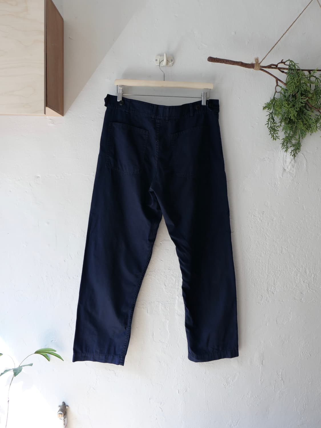 꼼데가르송 블랙 지퍼 디테일 코튼 팬츠 상품이미지6