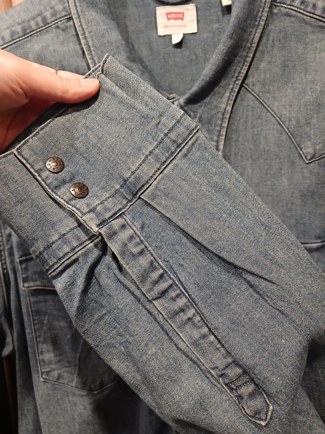 무배) 리바이스 웨스턴 데님셔츠 - XXL 상품이미지4