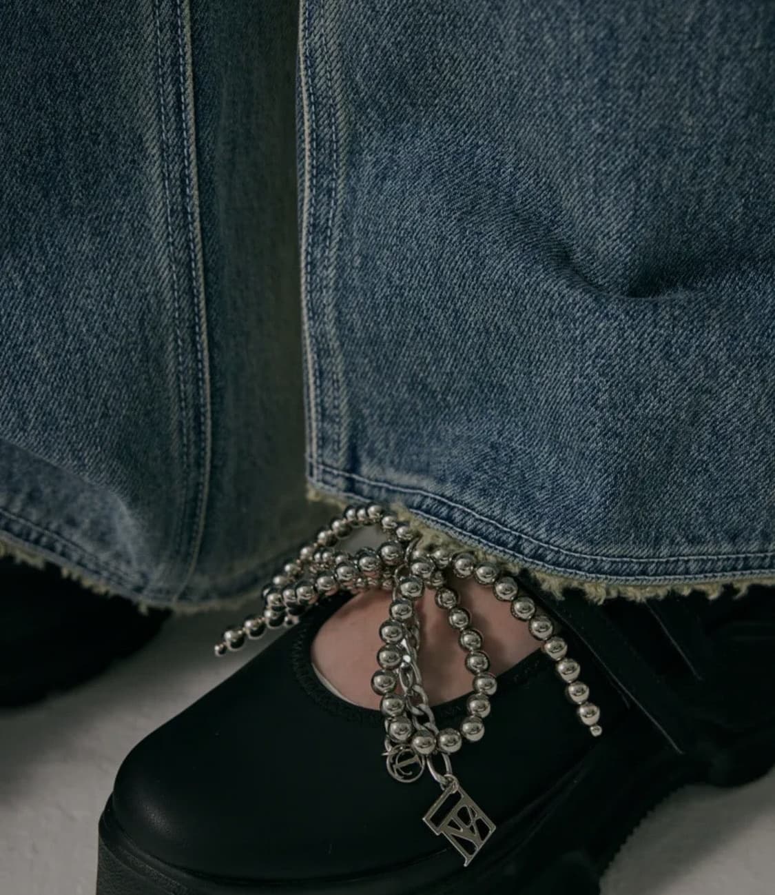 트리밍버드 실버 리본 슈즈 링 키링 (2ea 1set) 상품이미지2