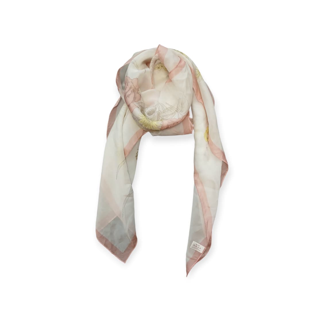 로즈 실크 스카프  상품이미지1