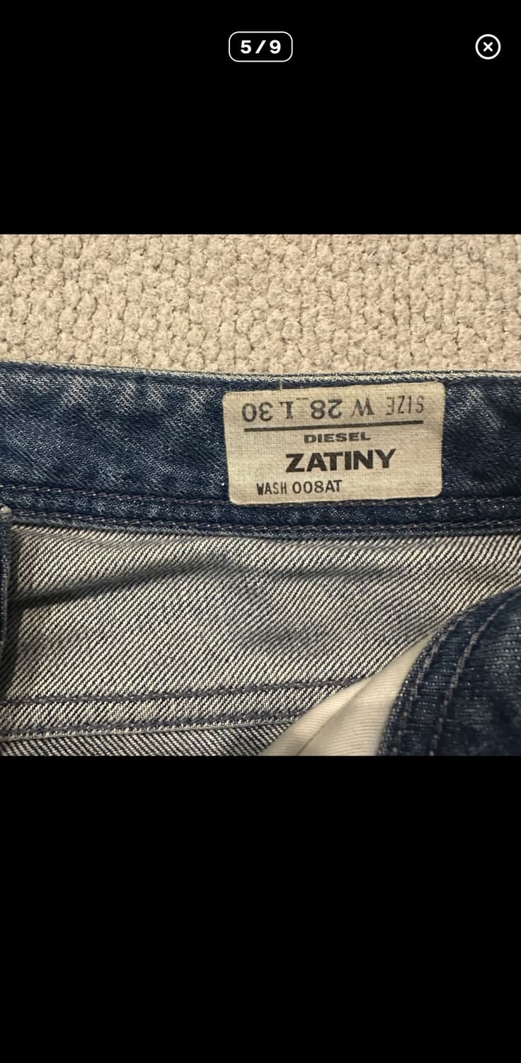 디젤 세미부츠컷 데님팬츠 ZATINY 상품이미지4