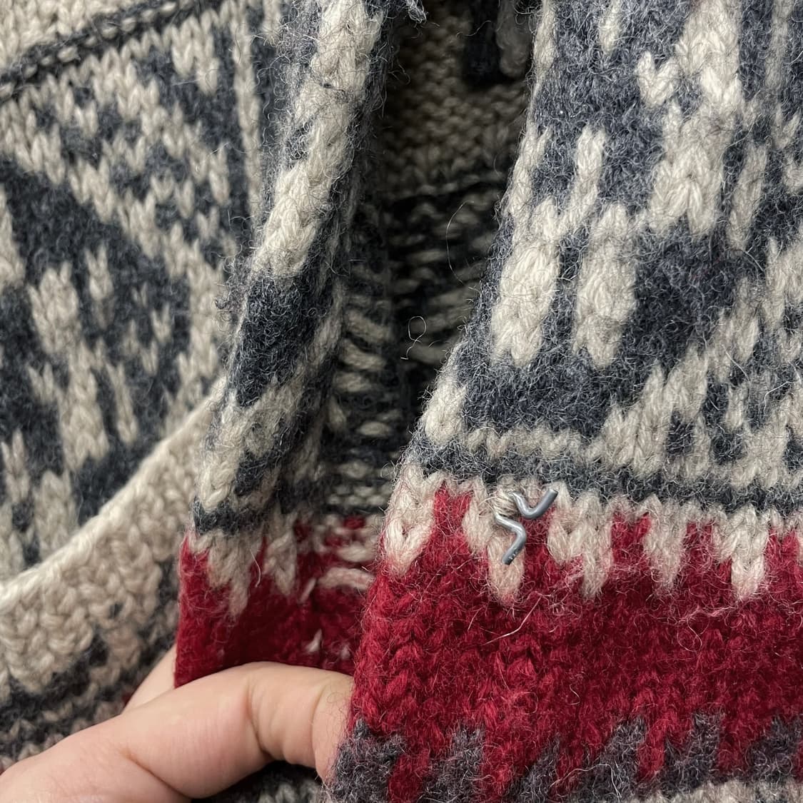 폴로 랄프로렌 노르딕 핸드 니트 사슴 패턴 코위찬 니트 가디건 상품이미지6