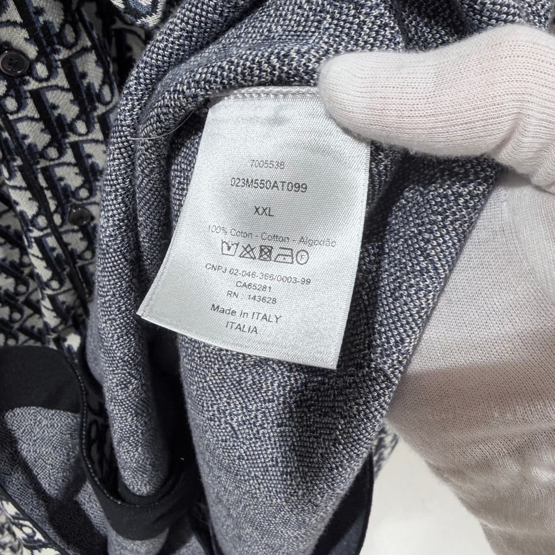 XXL / 디올 오블리크 블랙 니트셔츠 상품이미지5