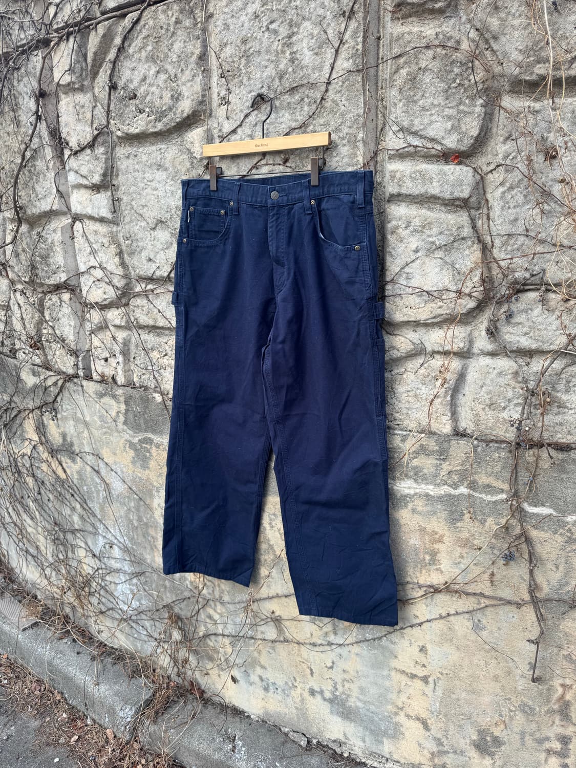 칼하트 빈티지 b159 nvy 네이비 카펜터 싱글니 워크 팬츠 36 상품이미지3