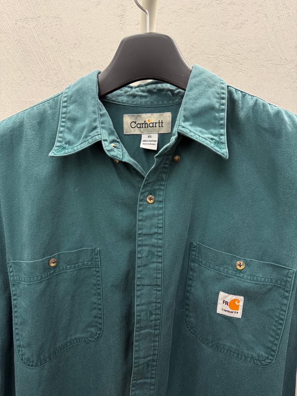 carhartt 칼하트 긴팔 워크 셔츠 그린 XL 상품이미지3