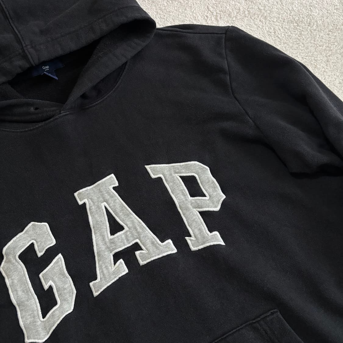 갭 GAP 블랙 빅로고 후드티 상품이미지2