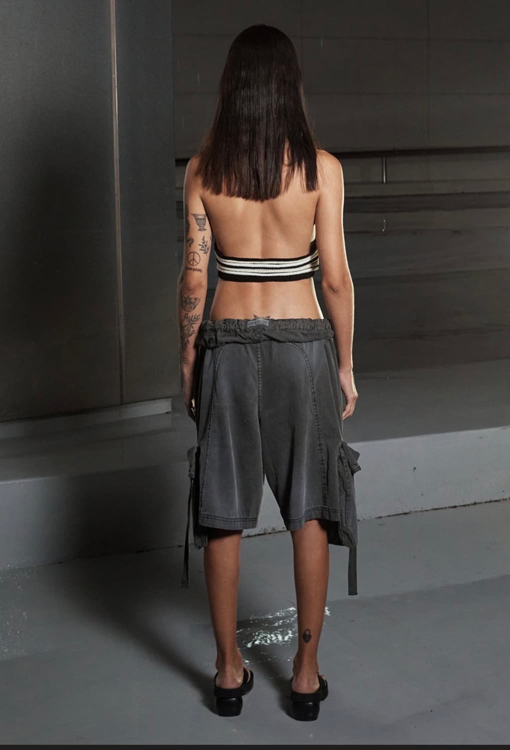 오픈와이와이 ROLLED WAIST CARGO SHORTS, CHARCO 상품이미지3