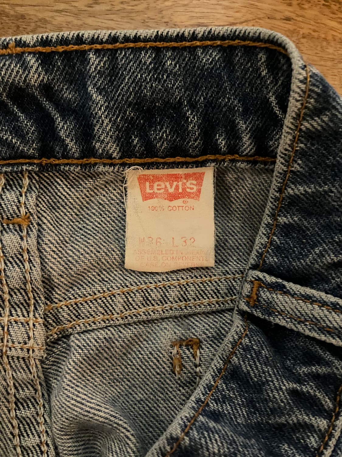 90s 빈티지 리바이스 505 데님 팬츠 상품이미지9