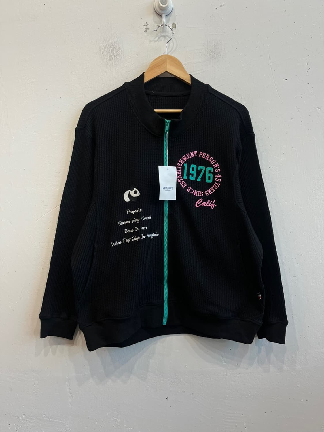 PERSONS 퍼슨스 와플 집업 자켓 미사용품 상품이미지1