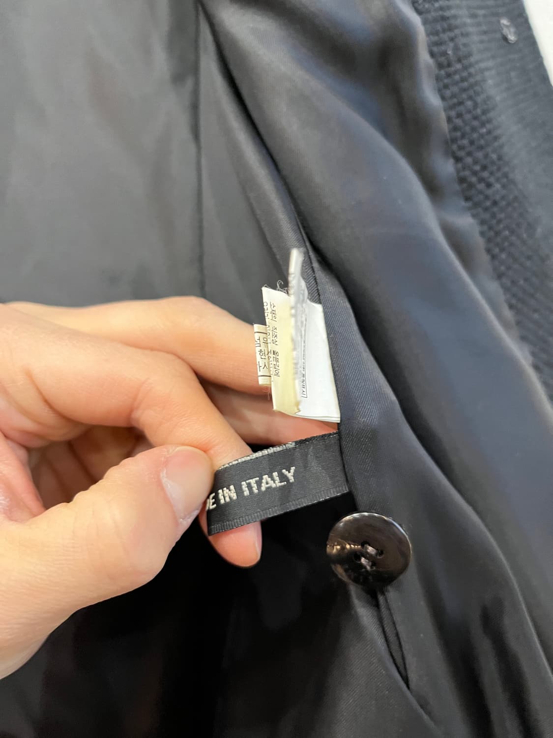 타임 울 트위드 자켓 블랙 상품이미지9