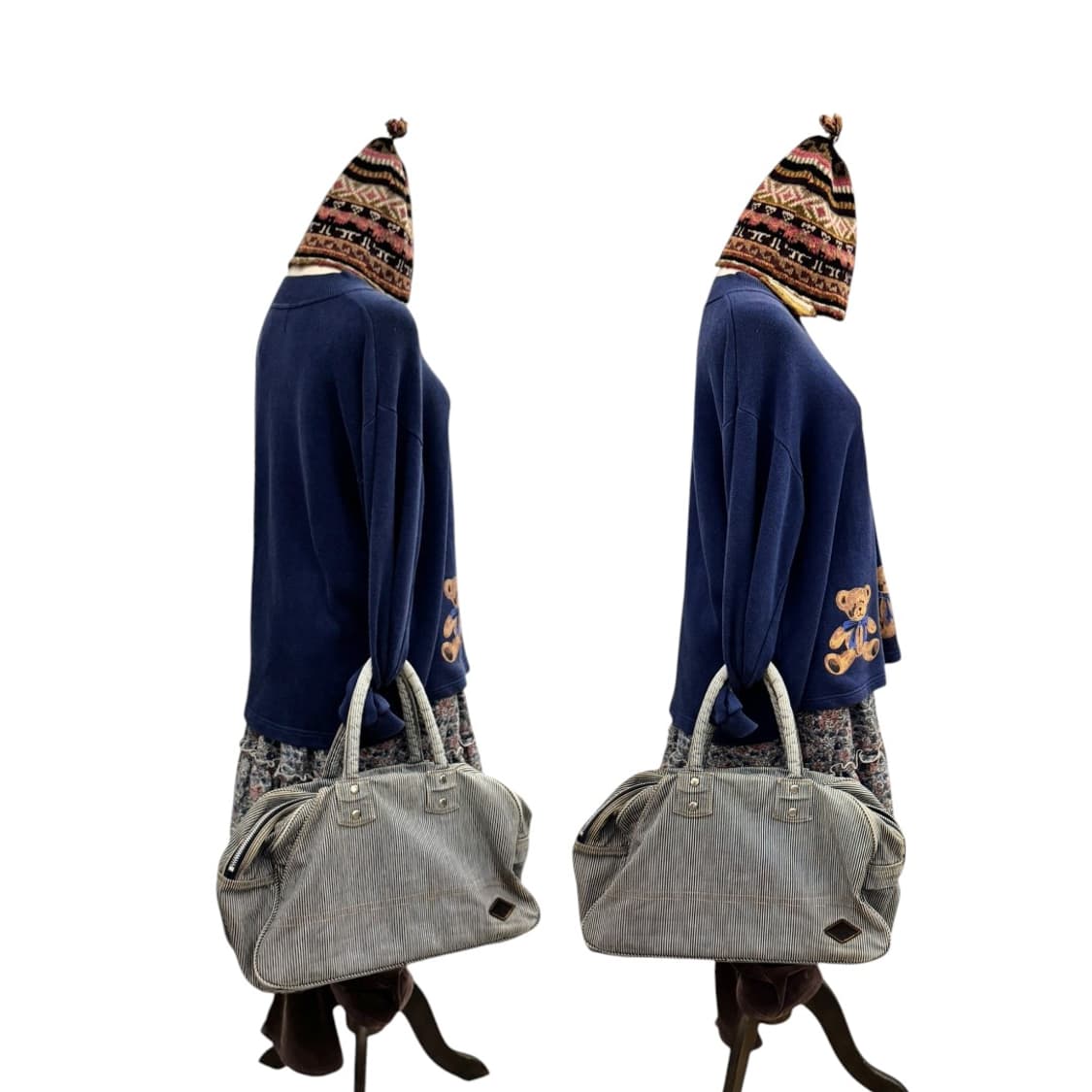 히스테릭글래머 90s 데님 토트백 히코리 상품이미지10