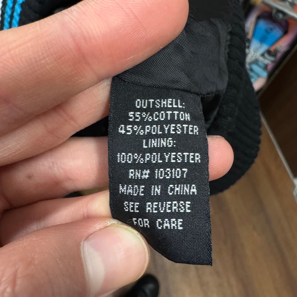 00s USA VINTAGE 스프링 필드 후드 바시티자켓 블랙 블루 상품이미지7