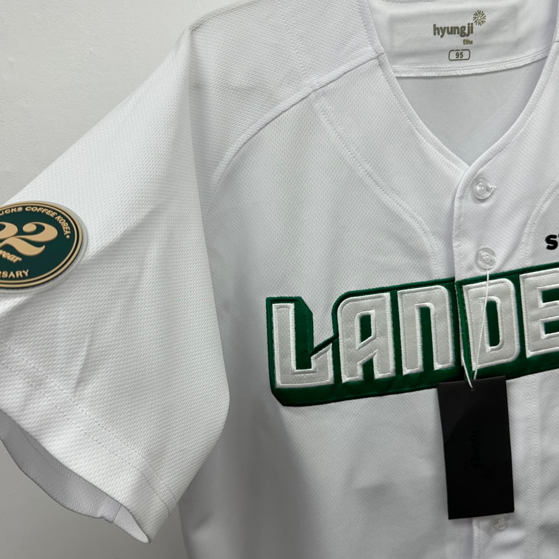 SSG랜더스 스타벅스 22주년 에디션 유니폼 새제품 95 상품이미지6