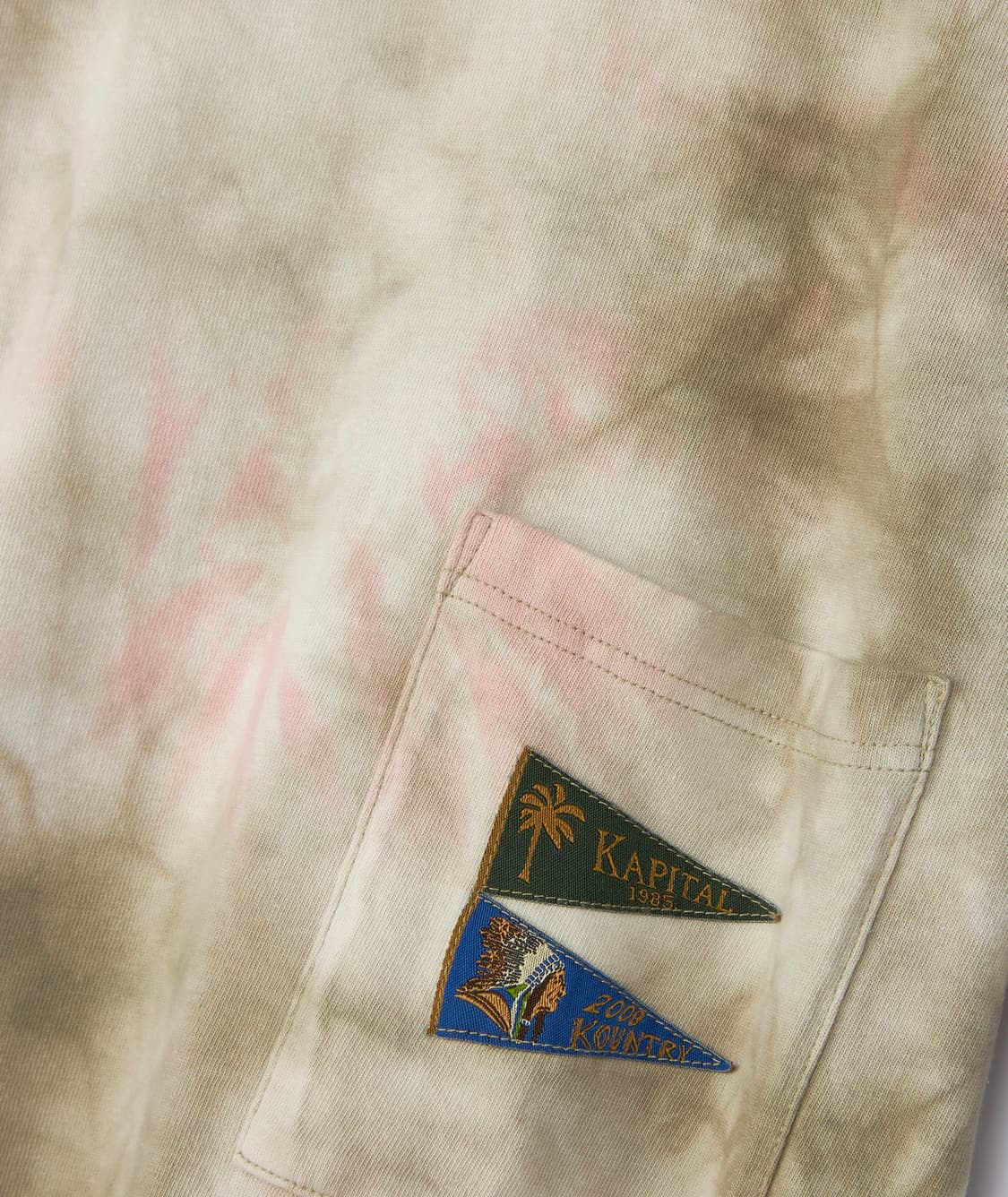 캐피탈 20 저지 패넌트 티셔츠 3 플래그 스모키 핑크 2 상품이미지2