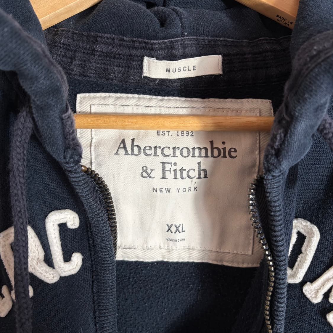 아베크롬비 네이비 후드집업(2XL) 상품이미지4