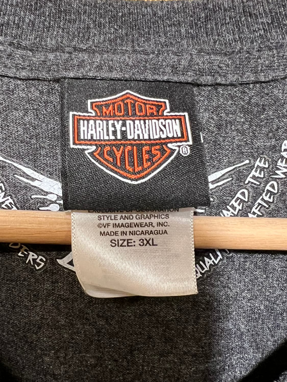 [3XL] 할리데이비슨 클래식 로고 반팔 티셔츠 차콜 그레이 빅사이즈 상품이미지6