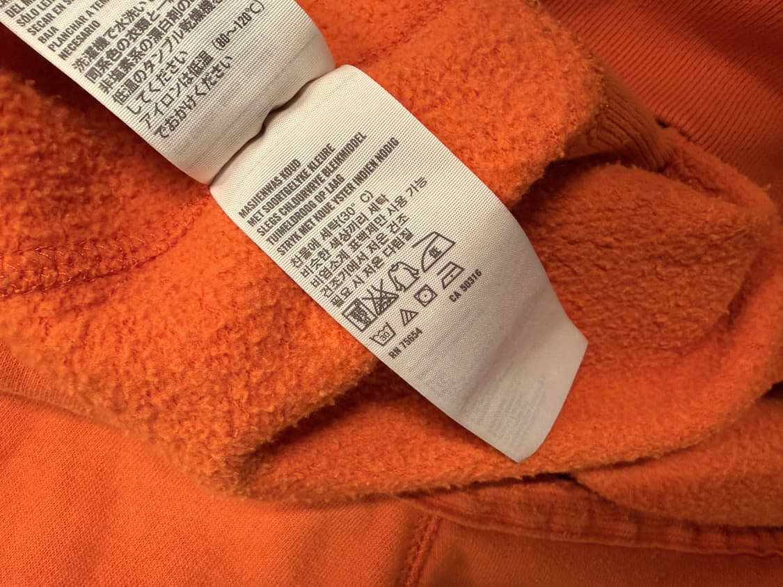 (정품/L)아베크롬비 후드집업 오렌지  상품이미지5