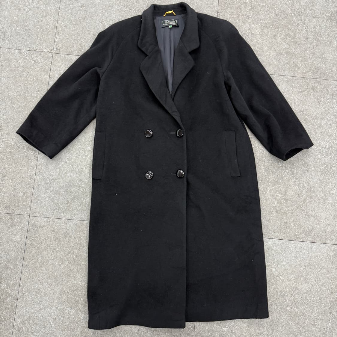 Addedna 블랙 여성 롱 코트 상품이미지5