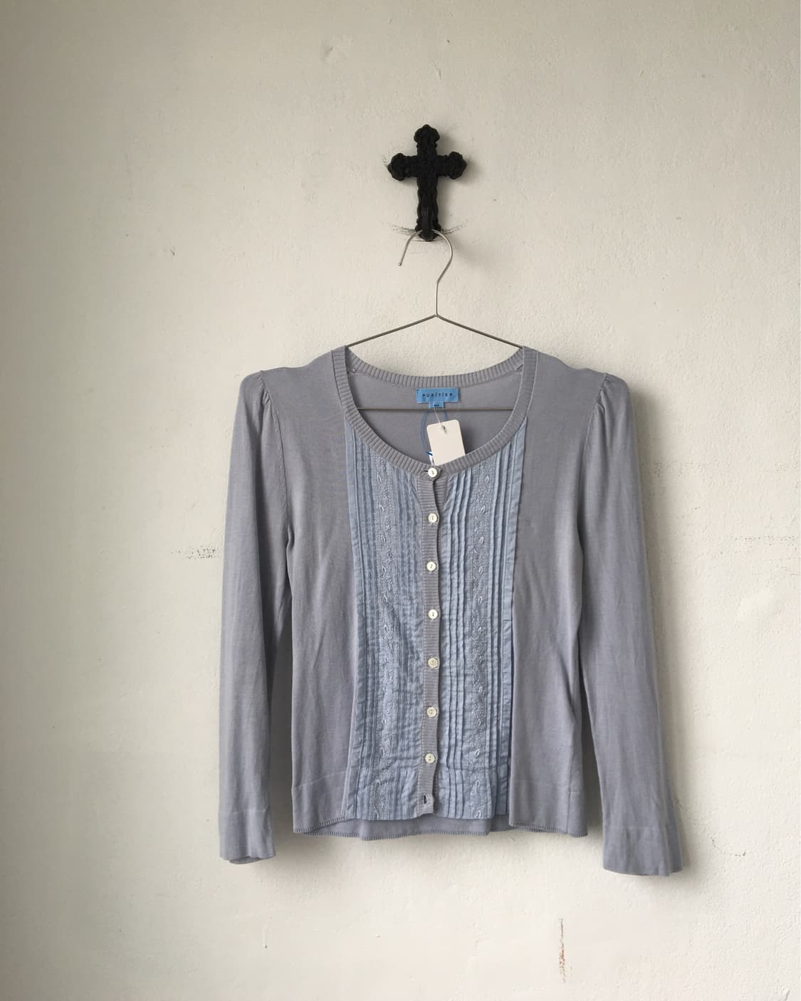 Layering point knit cardigan 상품이미지1