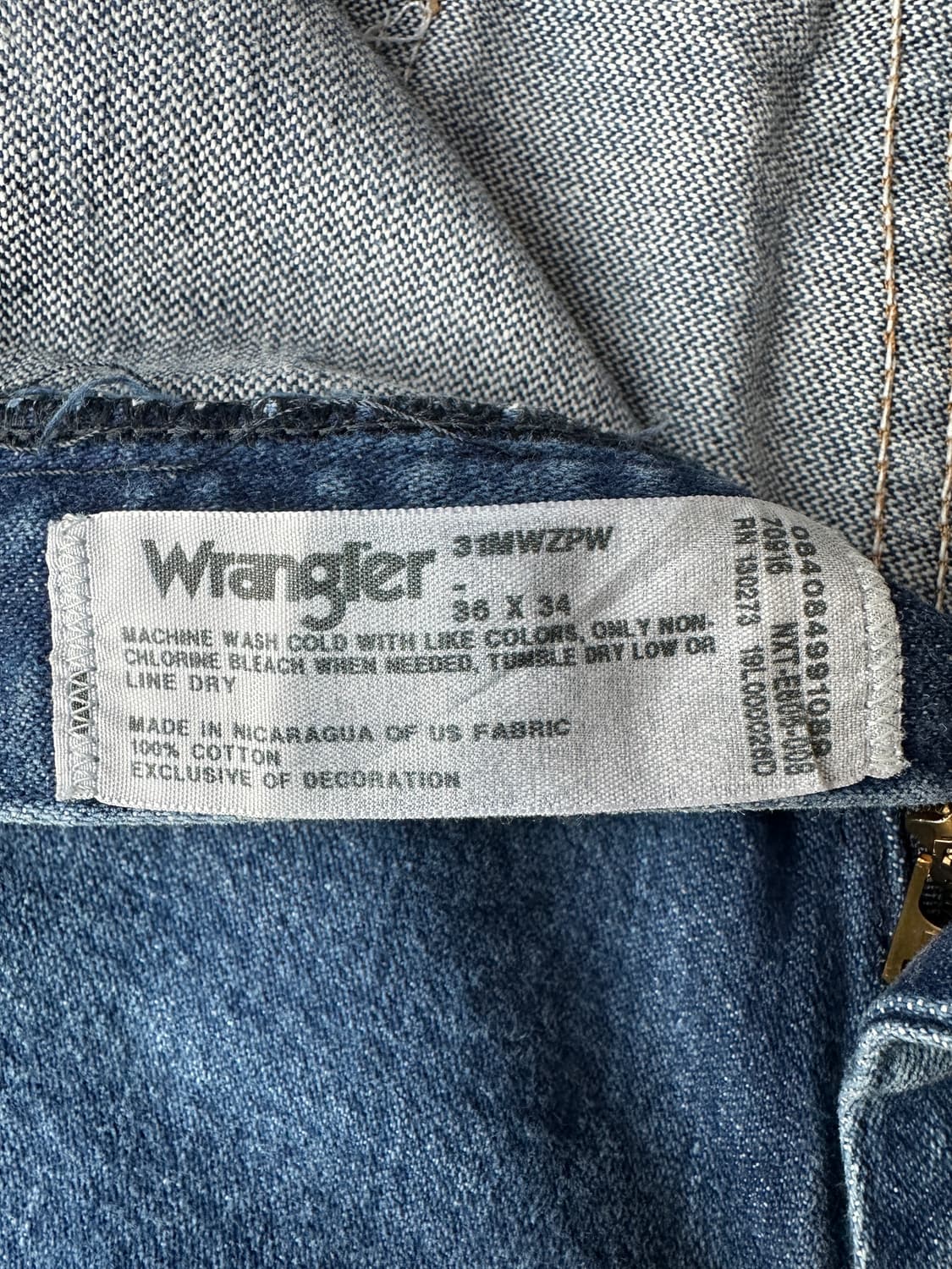 랭글러 카우보이컷 데님팬츠 릴렉스핏 36 상품이미지8